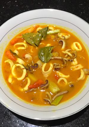 Foto resep Cumi Kuning Pedas