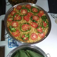 A picture of Jollof rice.