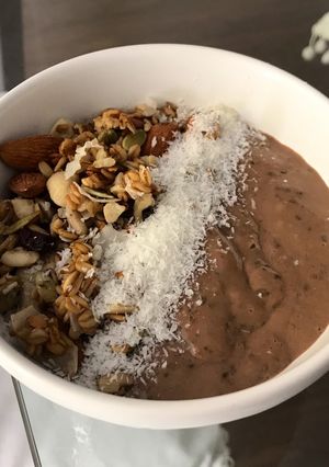 Una foto de Chía pudding bowl de chocolate 🤎