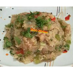 A picture of Suji Upma / Rava Upma.