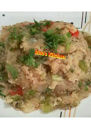 A picture of Suji Upma / Rava Upma.