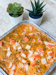 Foto resep Salmon Mentai Rice with Shrimp