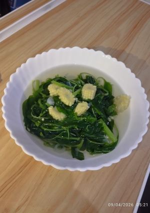 Foto resep Sayur Bening Bayam Jagung Muda