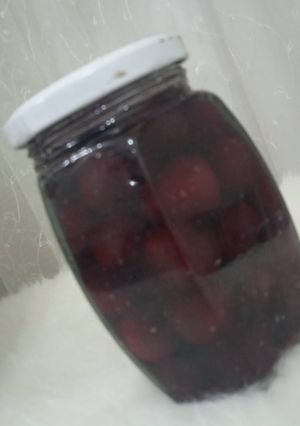 عکسی از دستور کمپوت گیلاس سیاه