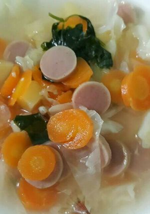 Foto resep Sayur sop sossis