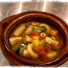 A picture of Chicken Minestrone Soup.