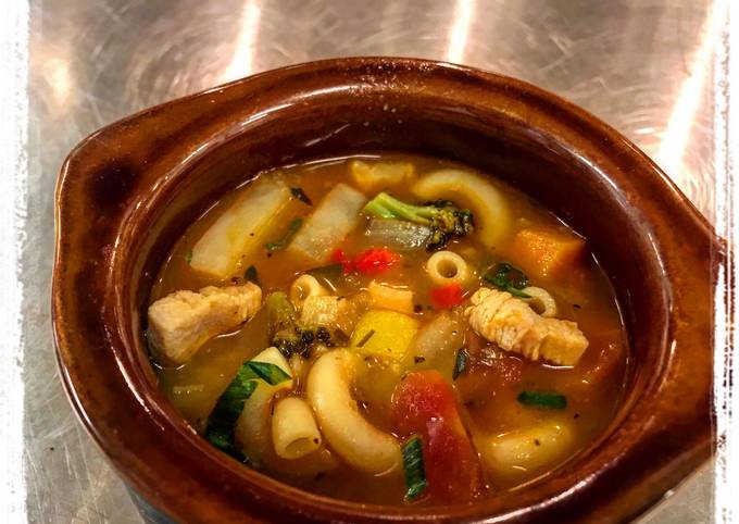 Step-by-Step Guide to Prepare Super Quick Homemade Chicken Minestrone Soup