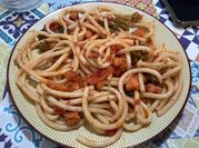 Una foto de spaghetti de boniato