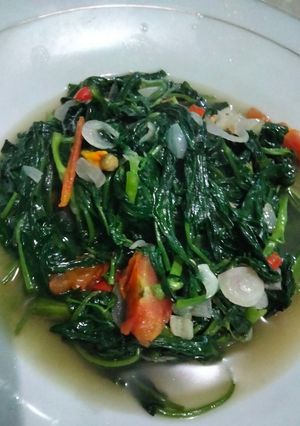 Foto resep Tumis kangkung sederhana