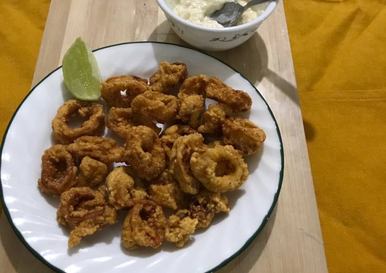 Recipe of Super Quick Homemade Crispy squid rings