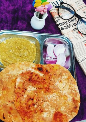 A picture of Masala Aloo Paratha.