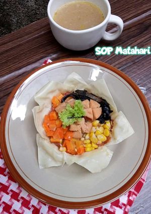 Foto resep Sop Matahari Kulit Pangsit