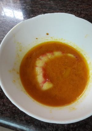 Foto principal de 🇮🇳"Curry de langostinos hindú" sin gluten vegano 🦐