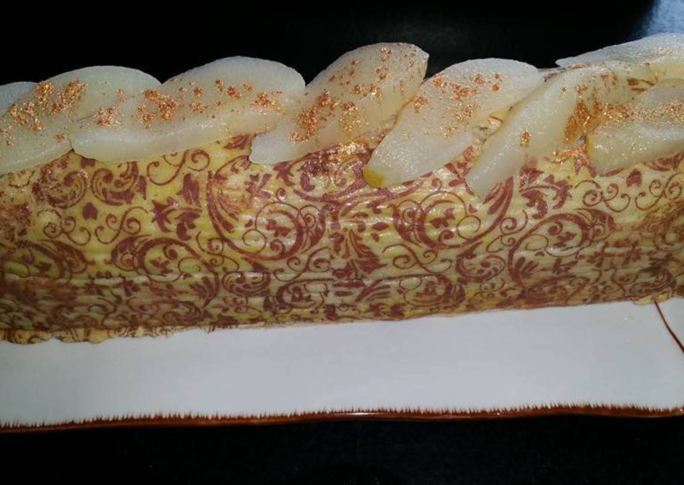 Bûche mousse poire