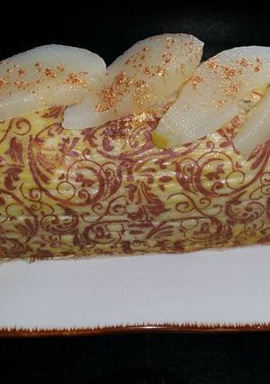 Une photo de Bûche mousse poire