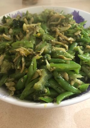 Foto resep Oseng- oseng teri pare buncis