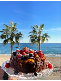 Una foto de Tarta de queso con frutos rojos 😜😜😜😜