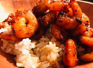 Une photo de Crevettes sauce soja