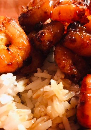 Une photo de Crevettes sauce soja