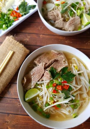 Foto resep 263. Pho Bo (Vietnames Beef Noodle Soup)