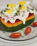 💚🧡❤️Terrina de vegetales + cocción de acelga, zanahoria y remolacha. Todo al microondas ❤️🧡💚