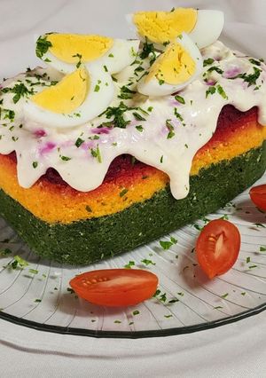 Una foto de 💚🧡❤️Terrina de vegetales + cocción de acelga, zanahoria y remolacha. Todo al microondas ❤️🧡💚