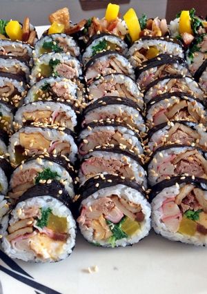 Foto resep Korean Tuna Gimbab/ Kimbab