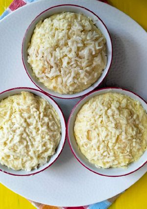 Foto resep 643. Puding Roti Keju Kukus