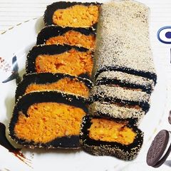 A picture of Roll Delight Tasty Oreo Katli Sweet.