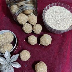 Mawa til ladoo A picture of Mawa til ladoo.