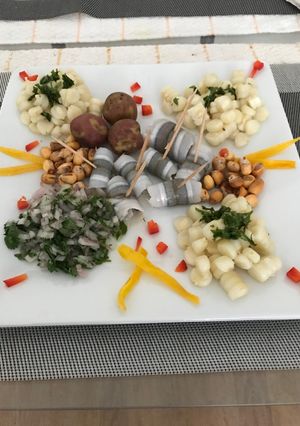 Una foto de Enrollado de pescado a lo Carmelita