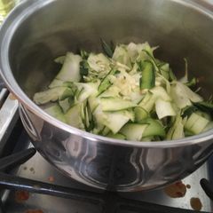 A picture of Melted Courgette Ribbons and Pasta.