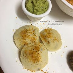 Milagai Podi Oats Idli A picture of Milagai Podi Oats Idli.