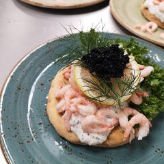 Shrimp sandwich in Swedish way A picture of Shrimp sandwich in Swedish way.