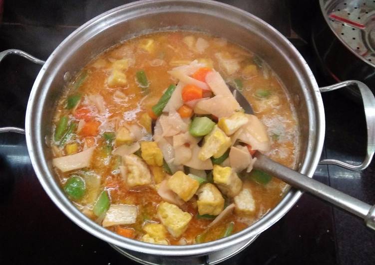 Bumbu Lodeh rebung Non santan | Langkah Membuat Lodeh rebung Non santan Yang Paling Enak