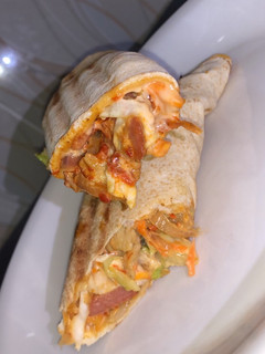 A picture of Nigerian Shawarma.