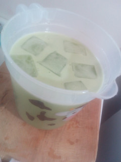 Una foto de Agua fresca de nopal