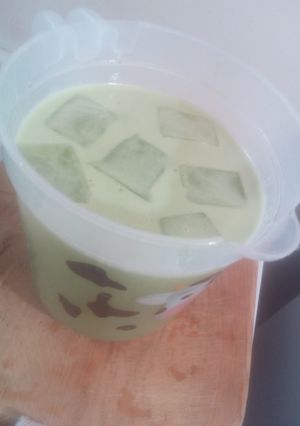 Una foto de Agua fresca de nopal