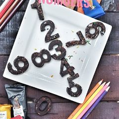 Chocolate sprinkles numbers A picture of Chocolate sprinkles numbers.