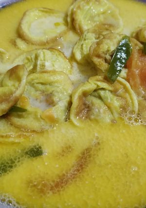 Foto resep Telur dadar kuah santan