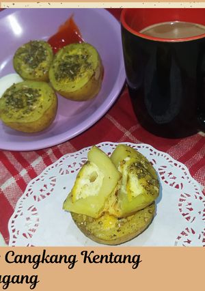 Foto resep Kentang Panggang Isi Telur