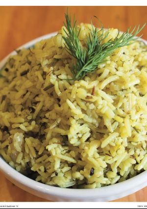 A picture of Saffron Rice.