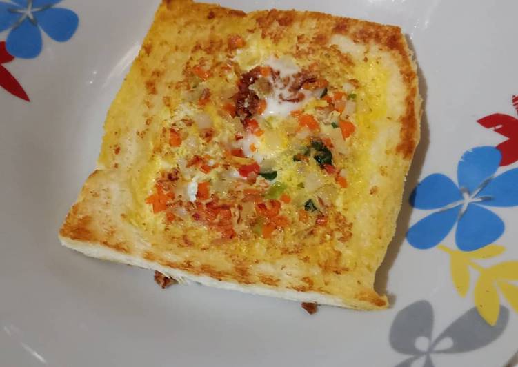 Roti Panggang Omelet