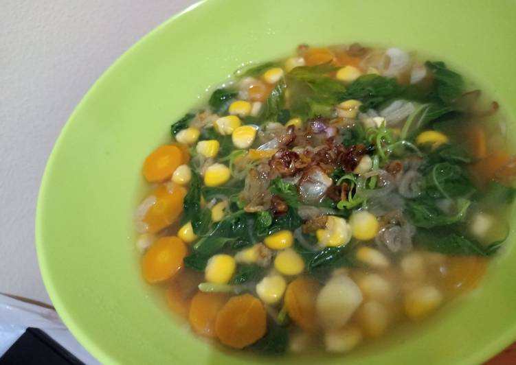 Sayur bayam jagung