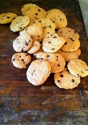 Una foto de Galletas de naranja y chocolate