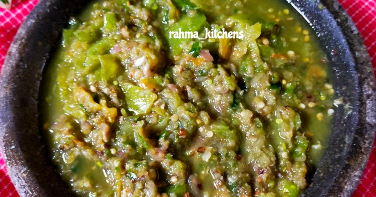 Nota Cibiuk Resep Sambal Cibiuk Khas Sunda oleh Rahma_Bunda Radit & Rafa - Cookpad