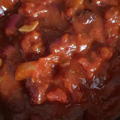 A picture of Store cupboard vegetarian chilli.