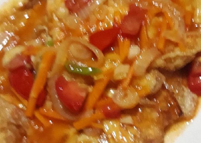 Cara Gampang Membuat Fuyunghai (dadar asam manis) Anti Gagal