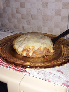 Una foto de Pastel de papas con relleno de pollo