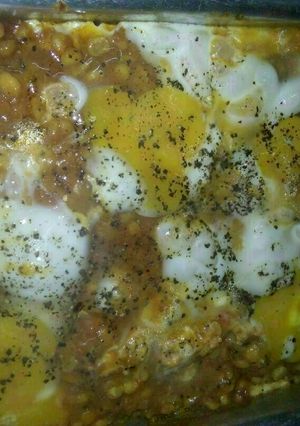 صورة لوصفة حمص مطبوخ بالبيض